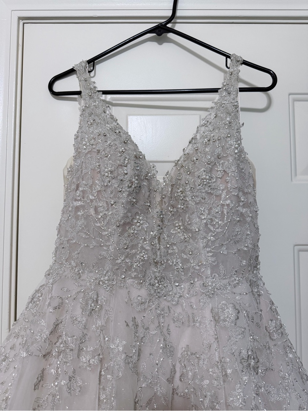 Maggie Sottero Size 10 Lace Ivory Bridal Gown